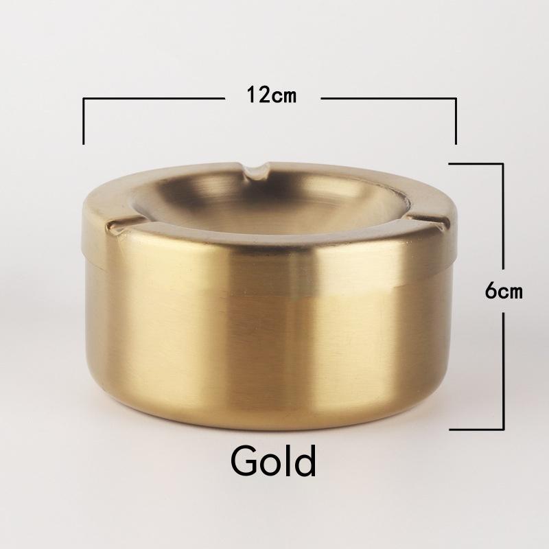 European Style With Lid Stainless Steel Ash Tray Creative