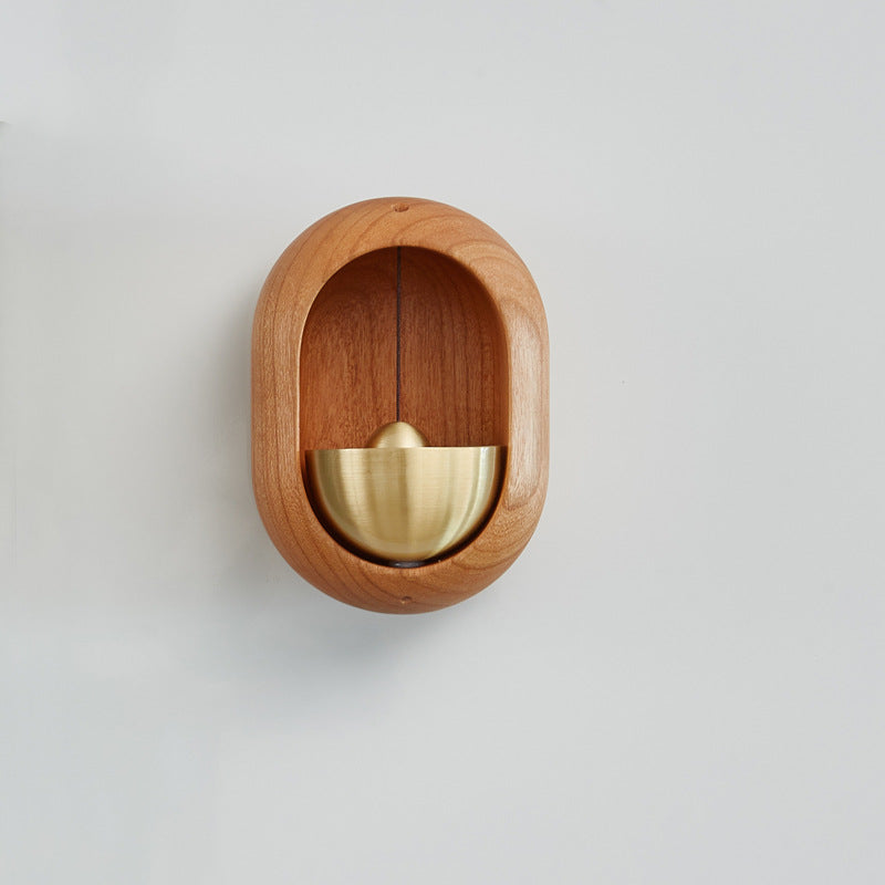 Wooden Magnetic Suction Door Bell Pendant