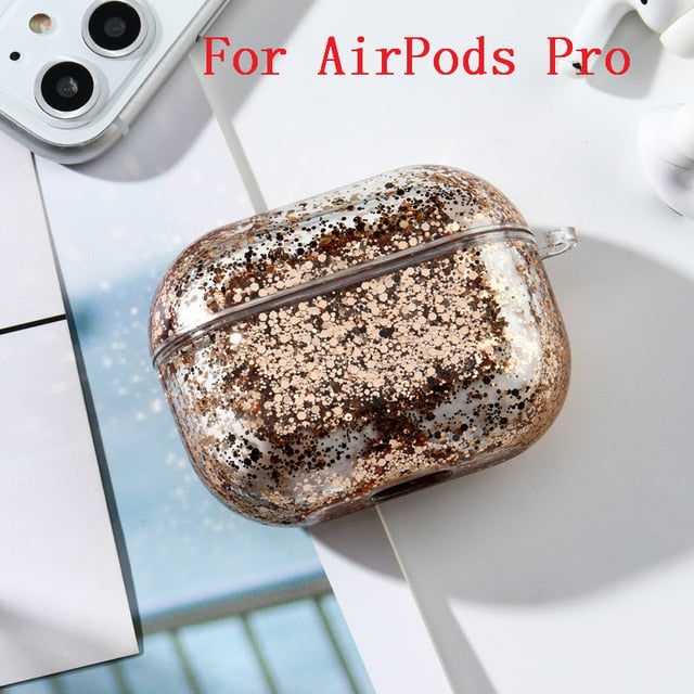 Compatible with Apple, Quicksand earphone shell