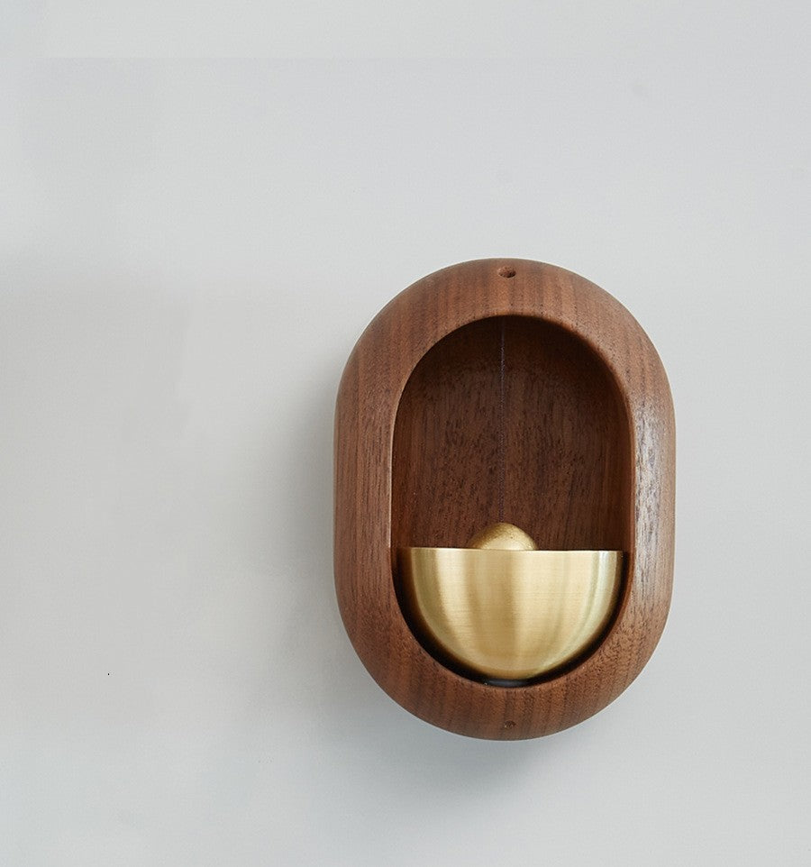 Wooden Magnetic Suction Door Bell Pendant
