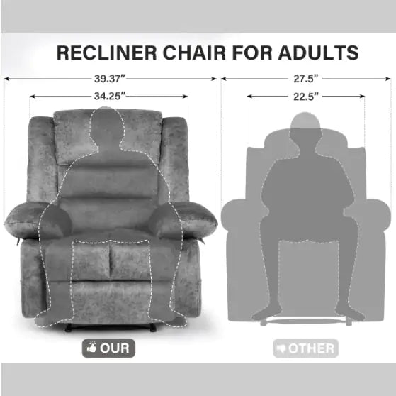 Grey Massage Lounger Sofa