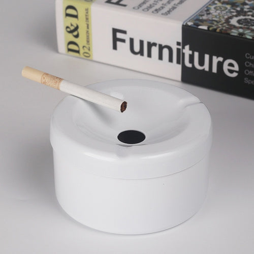 European Style With Lid Stainless Steel Ash Tray Creative