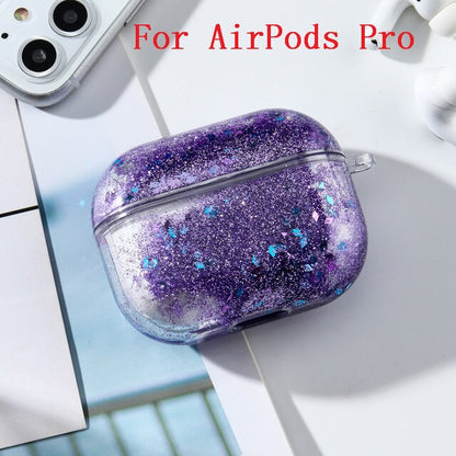 Compatible with Apple, Quicksand earphone shell