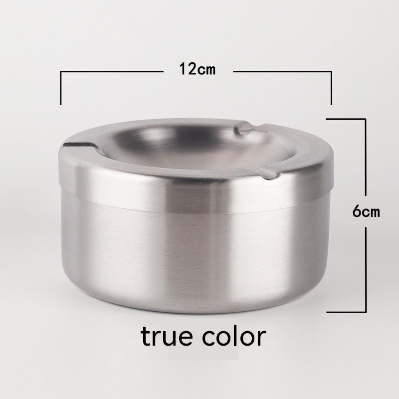 European Style With Lid Stainless Steel Ash Tray Creative