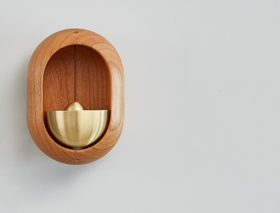 Wooden Magnetic Suction Door Bell Pendant