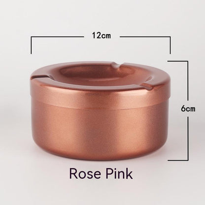 European Style With Lid Stainless Steel Ash Tray Creative