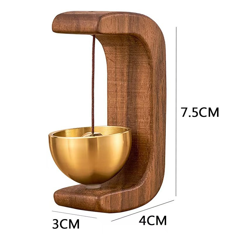 Black Walnut Suction Door Copper Bell