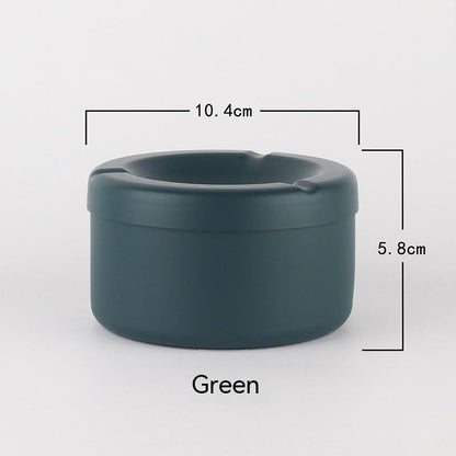 European Style With Lid Stainless Steel Ash Tray Creative