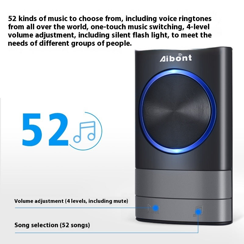 Wireless Doorbell AC Wireless Digital Music Door-bell