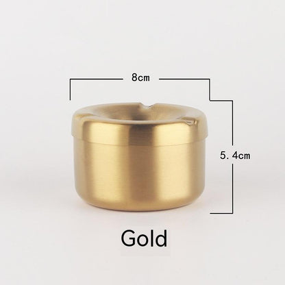 European Style With Lid Stainless Steel Ash Tray Creative