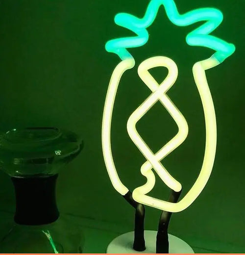 LED Pineapple and Cactus Table Lamp